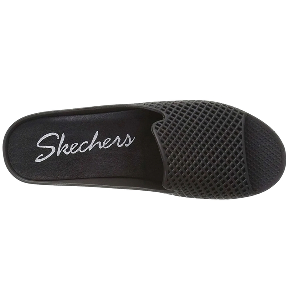 Skechers Cali Glitz Sculpted Waffle Mesh Open Toe Slides Sandals, 8 Narrow - Picture 1 of 12